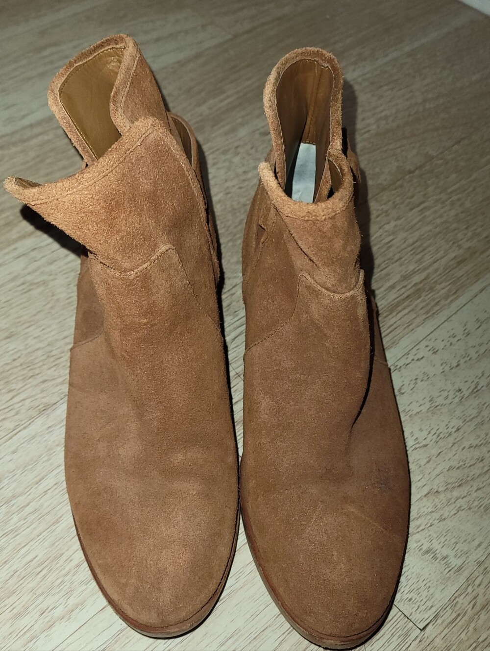 MICHAEL Michael Kors Brown Suede Buckle Ankle Booties 5.5M